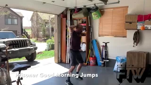 Male Prisoner Good Morning Jumps demonstration