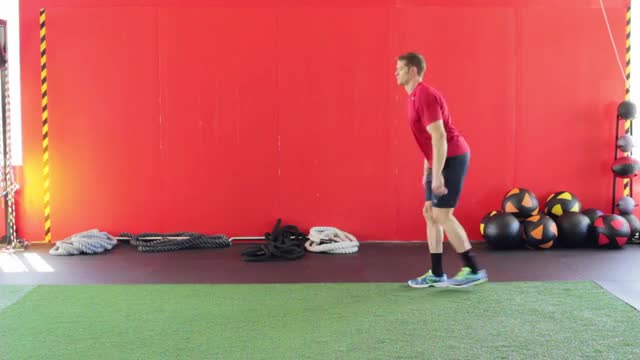 Male Walking Lunge and Twist demonstration